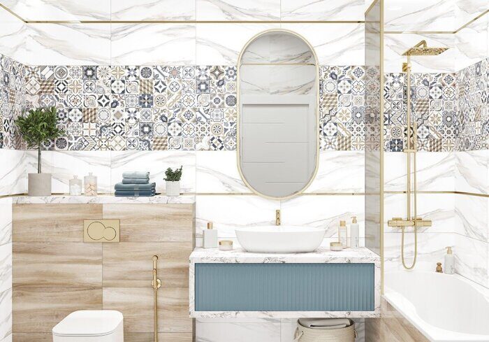 Artwood New Trend настенная плитка бежевая глянцевая 30х60см