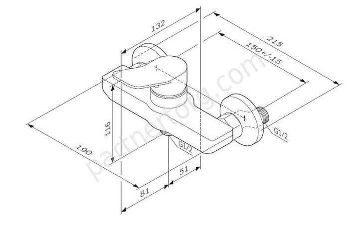 X-Joy Am.Pm F85A20000 смеситель для душа
