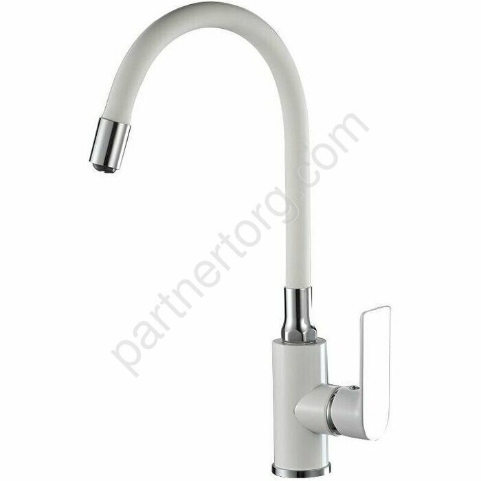 HB73505-8 Haiba смеситель для кухни высокий белый/хром