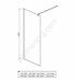 Душевая перегородка Aquatek AQ WIW 12020CH Walk in с держателем 120x200см профиль хром, стекло прозрачное 8мм