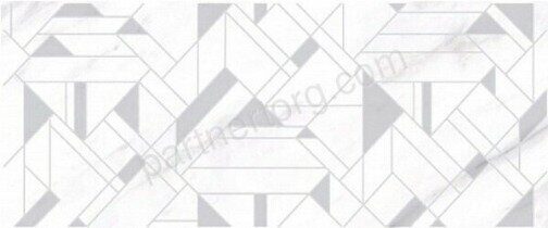 Alpi Carpet декор белый глянцевый sugar-эффект 20х50см Azori