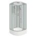 Niagara NG-3301-14, душевая кабина угловая полукруглая 90х90х215 см, матовое стекло, средний поддон