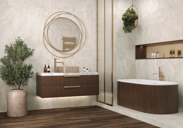 Onyx Breez Crema Artkera керамогранит бежевый матовый 120х60см