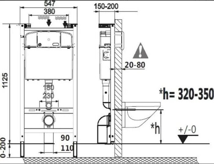 Комплект инсталляции Roca с унитазом подвесным безободковым Debba Round Pack с сиденьем микролифт 893104980