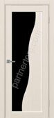 Сицилия 720.21 межкомнатная дверь ясень перламутровый лакобель черное