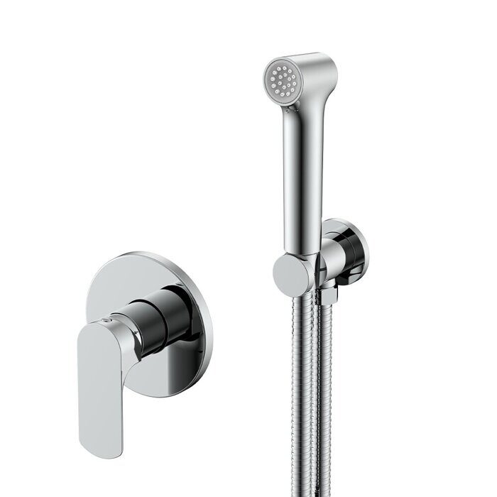 Raglo R03.53 смеситель с гигиеническим душем встраиваемый, хром