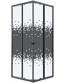 Niagara Eco NG-1009-14QBLACK 90х90х195см душевое ограждение, черный профиль, стекло Мозаика