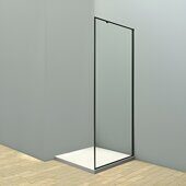 Veconi KP07B-90-01-C4 боковая панель 90х195 см, профиль черный, стекло прозрачное