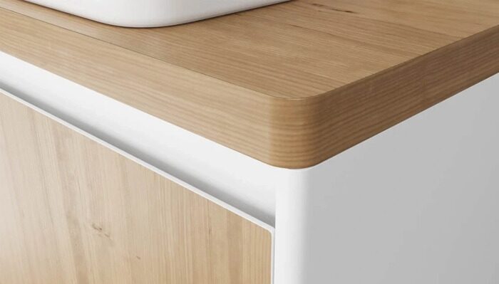 Klaufs 70 Velvex столешница без отверстий Invisible Line, шатанэ, для ванной комнаты