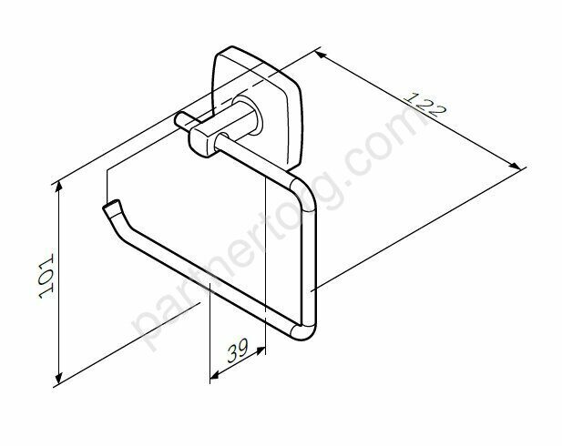 Держатель для туалетной бумаги A9034100 Gem