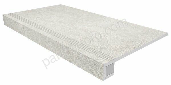 Комплект Spectrum Milky White SR00 молочный неполированный: ступень 33х120см и Подступенок 15х120см Estima