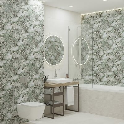 Стильный совмещенный санузел 1,7х2,7х2,7м