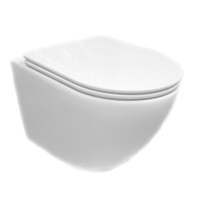 B46OKS-SET комплект  подвесной унитаз Calypso CS46OKS и инсталляции CS501A без кнопки, красная/белая