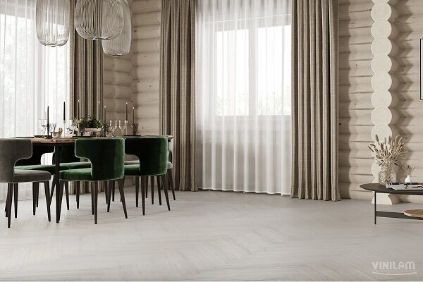 Санторини LVT клеевая плитка ПВХ Parquet Herringbone Glue 2,5 мм
