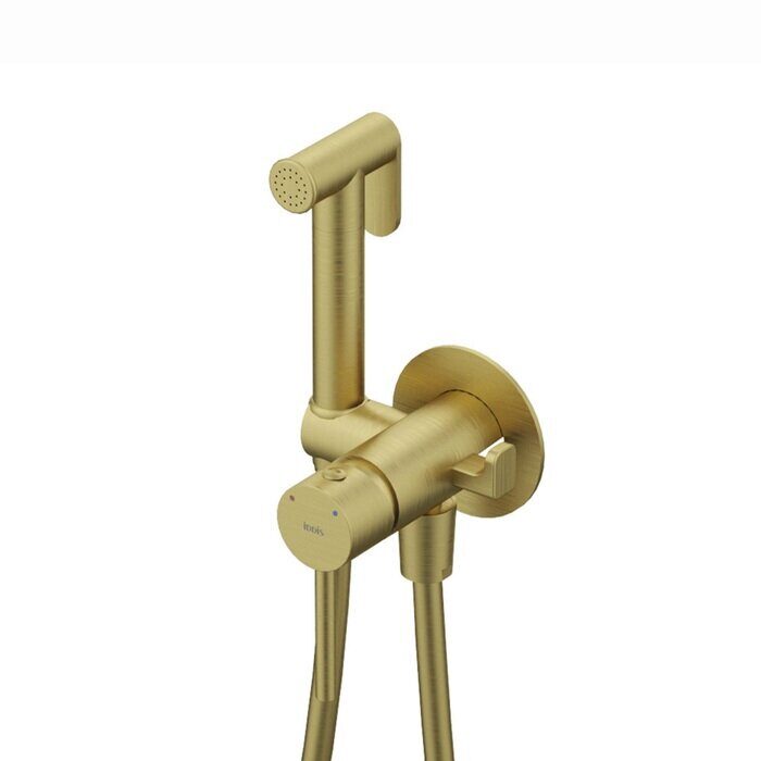 Axes Iddis золотой смеситель скрытого монтажа с гигиеническим душем 005MGR0i08