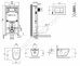 Комплект инсталляция Rodin+ с унитазом подвесным и сидением с микролифтомифтом Jacob Delafon