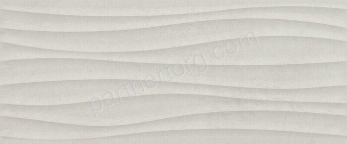 Eco Loft плитка облицовочная светло-серая рельефная матовая Global Tile 60х25см