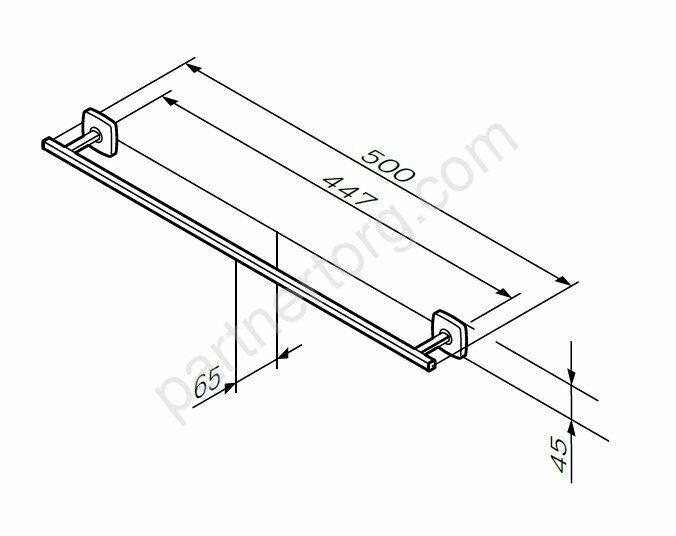 Вешалка для полотенец, 60 см A90346400 Gem