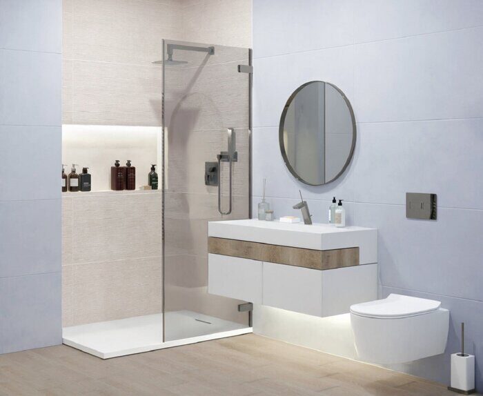 Мечта голубой керамогранит матовый Global Tile 50х100см
