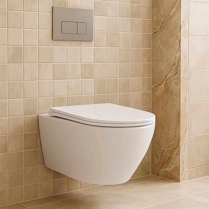 Azario Uno унитаз подвесной безободковый с сидением микролифт AZ-2380