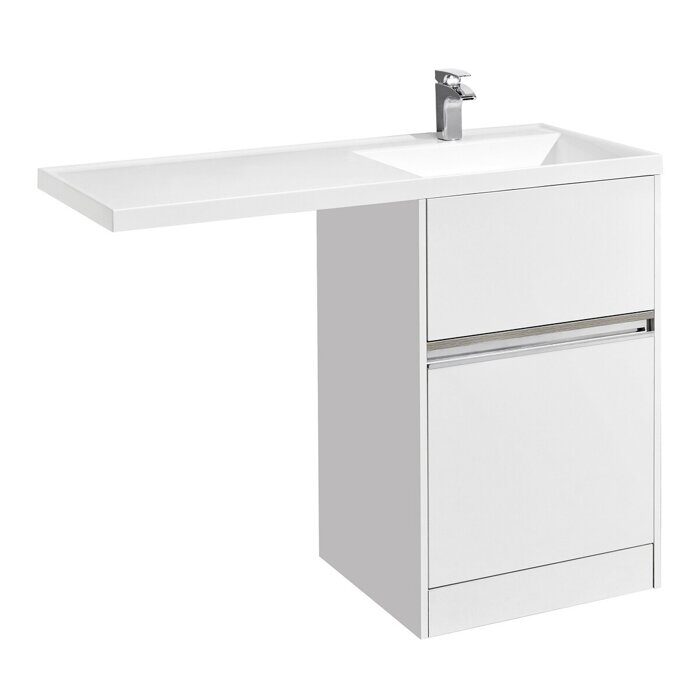 Лондри 60 см тумба под раковину над стиральной машиной с раковиной Лондри 120 правая Aquaton