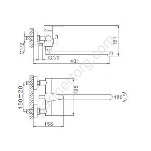 Frap F2248 смеситель для ванны сатин
