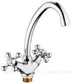 HB4908 Haiba Смеситель для кухни, латунь, двухрычажный крест