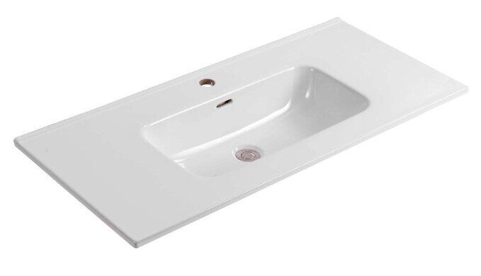 Вега 100 AQ77100-MG серая матовая тумба в ванную 100 см с раковиной Aquatek