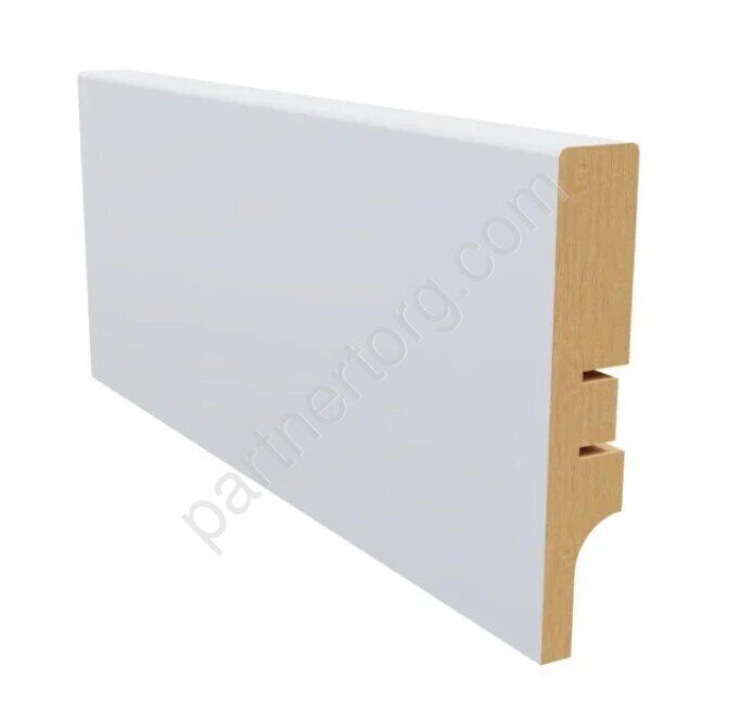 AGIS Krispo 81х16х2400мм плинтус МДФ под покраску