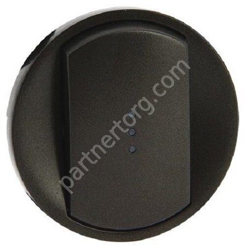 Legrand Celiane лицевая панель для выключателя, с подсветкой, цвет графит