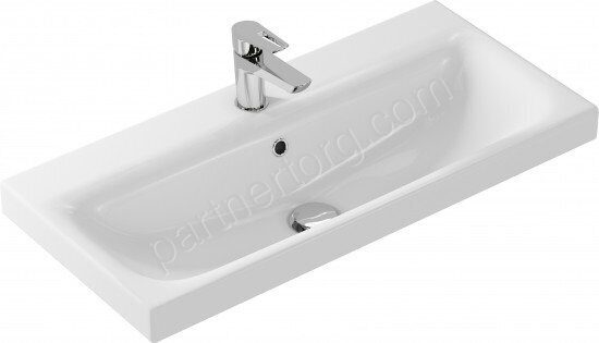 Moduo Slim 80 раковина прямоугольная белая Cersanit