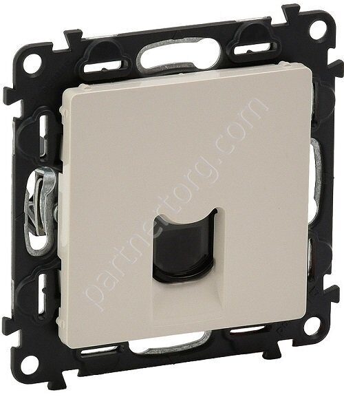 Legrand Valena Life розетка телефонная RJ11, с лицевой панелью, цвет слоновая кость