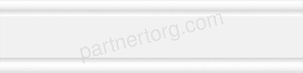 Ceramic white border 02 250х60 керамический бордюр глянцевый Gracia Ceramica