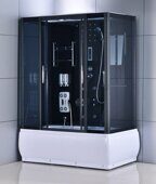 ODA-8208 душевая кабина прямоугольная 150х85, тонированное стекло, глубокий поддон