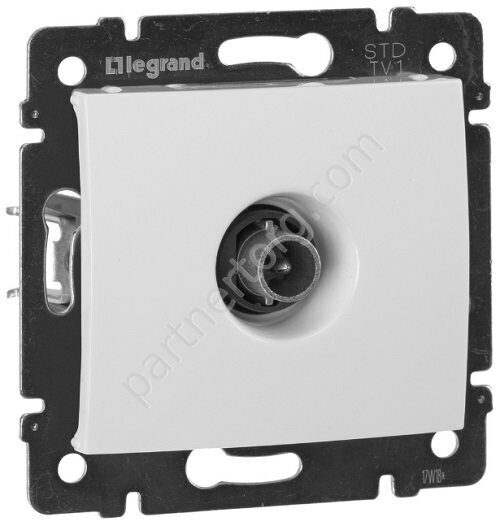 Legrand Valena Classic розетка ТВ "звезда" 2400МГц, с лицевой панелью, цвет белый