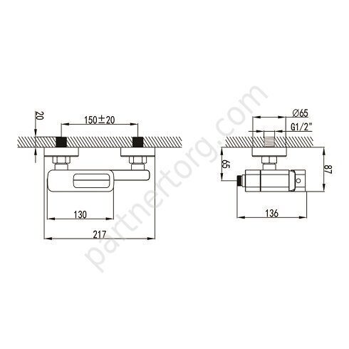 Slide Iddis cмеситель для ванны черный SLIBL00i02WA