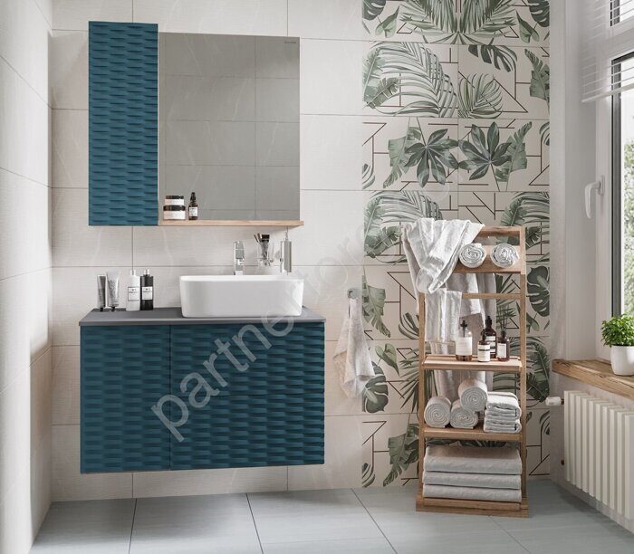 Альба 80 Бриз, Дуб веллингтон тумба в ванную комнату Grossman