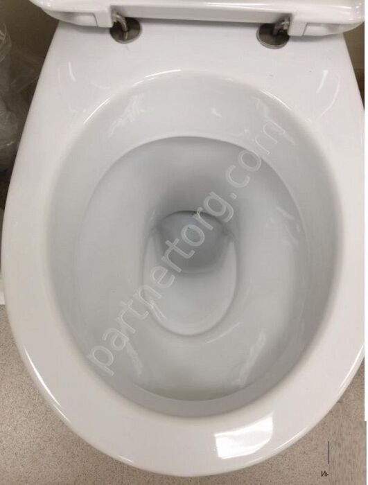 Анимо выпуск в пол унитаз компакт белый Santek с сидением