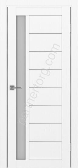 Турин 554.21АПП Молдинг SC межкомнатная дверь белый снежный со стеклом мателюкс