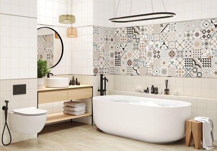 Design Art Mix 2 New Trend настенная плитка цветная матовая пэчворк 30х60 см