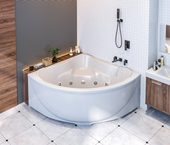 Модена 150х150 см ванна акриловая угловая с каркасом Bas