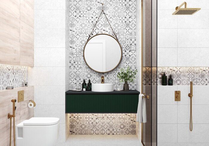 Play White New Trend настенная плитка белая глянцевая 30х60см