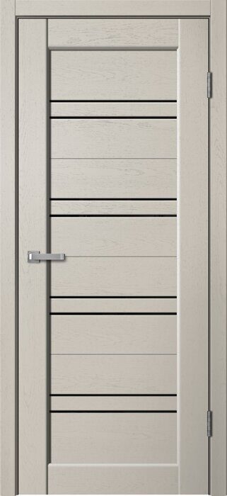 ST01 Skin Doors FlyDoors дверь межкомнатная Cappuccino soft чёрное стекло