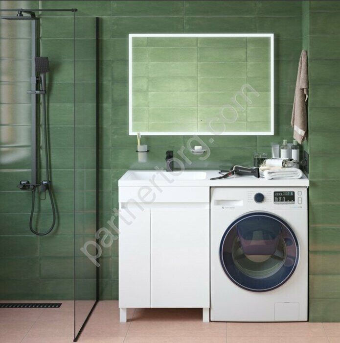 Optima Home Iddis тумба с раковиной над стиральной машиной 120см