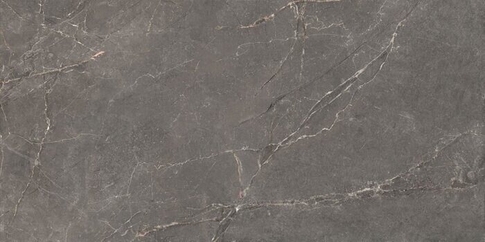 Verso темно-серый керамогранит лаппатированный Soft Sugar + цифровая граниль Global Tile 120х60см