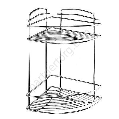 Полка двухъярусная угловая стальная Milardo 209WC20M44