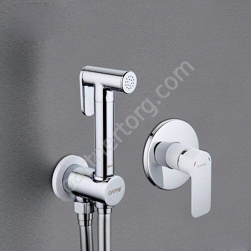 Noar Gappo G7248 смеситель с гигиеническим душем белый/хром