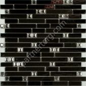 Черно-коричневая металлическая мозаика Metal series MS-604