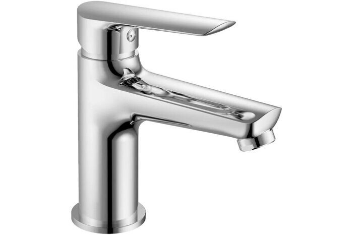 HB10198 Haiba Смеситель для раковины, силумин + силикон, патент, хром