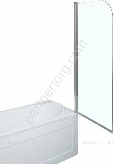 Aquanet, SG-750, 00209411, шторка для ванны 80х150 см, прозрачное стекло